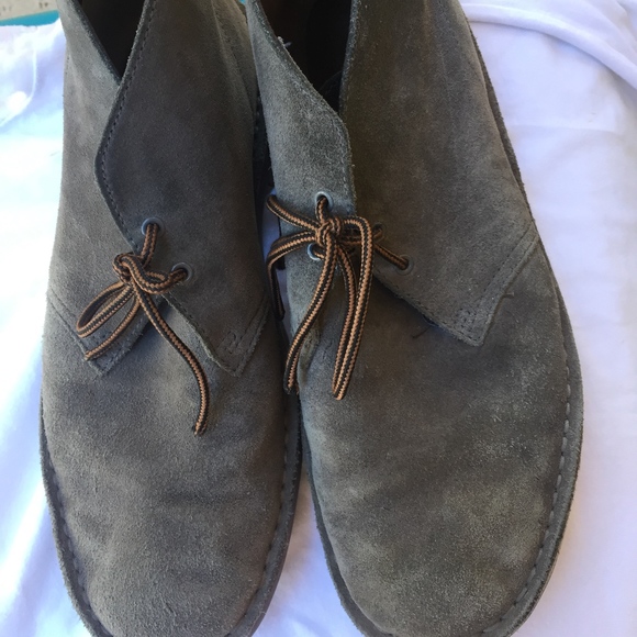 clarks grey desert boots